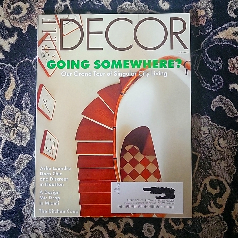 Elle Decor Magazine November 2024 Grand Tour of Singular City Living